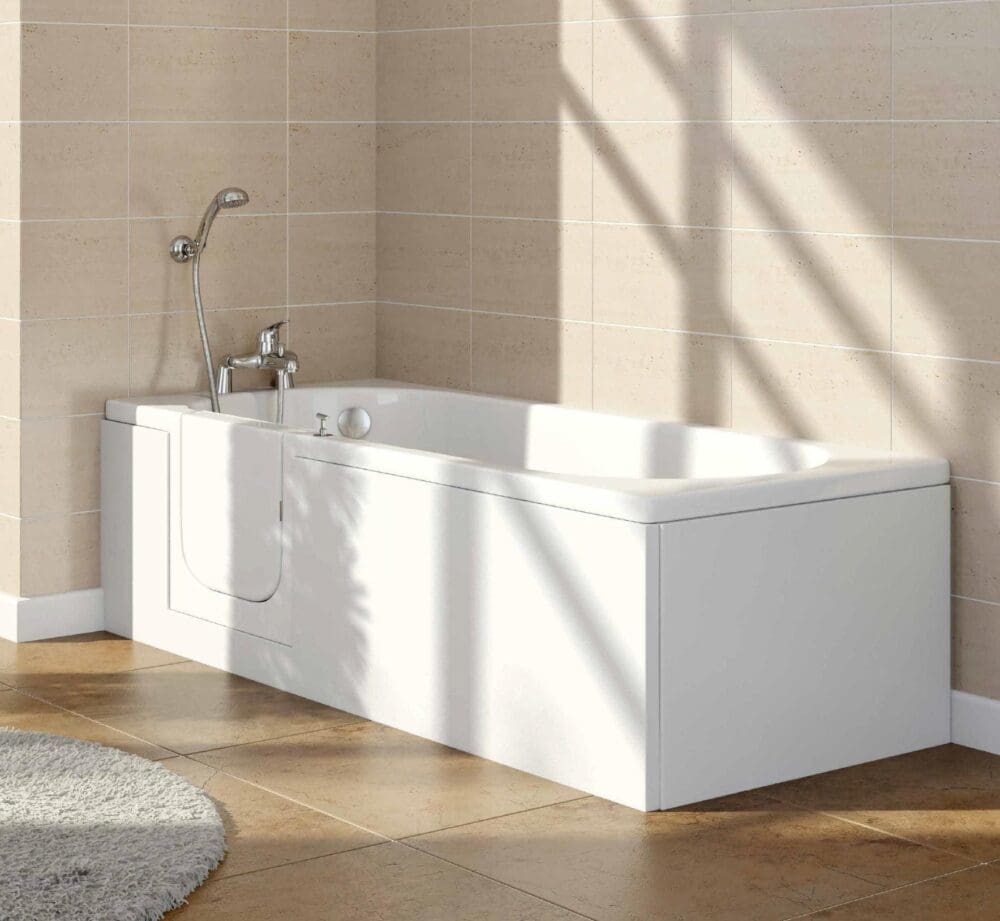 A walk in bath is great when you have difficulty getting out of bath