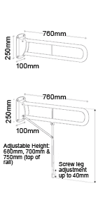 Hinged Arm Support Diagram